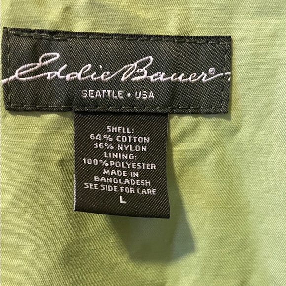 Eddie Bauer Women's Lime Green Trench Coat - Picture 2 of 6